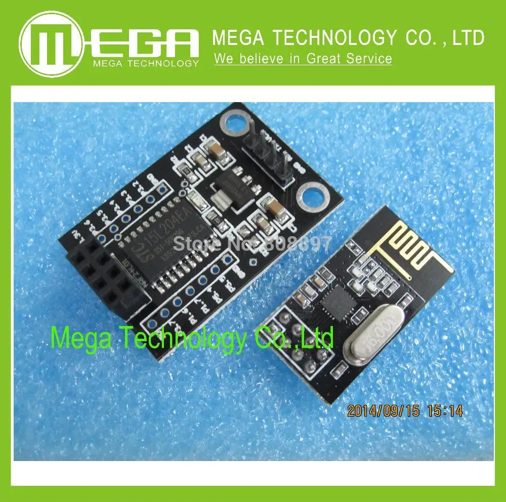 Беспроводная плата драйвера STC15L204 + NRF24L01 с беспроводным интерфейсом, макетная плата
Беспроводная плата драйвера STC15L204 + NRF24L01 с беспроводным интерфейсом, макетная плата