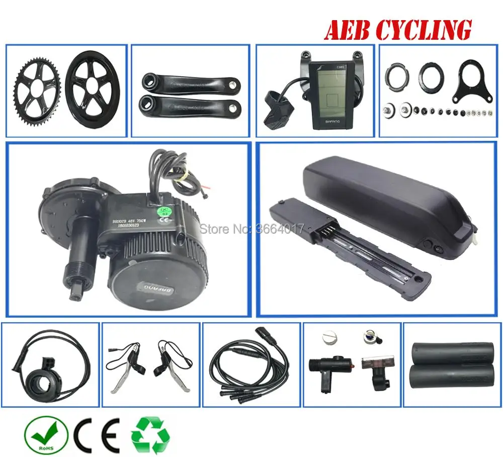 Наборы средних приводов Bafang BBS02B 48V 750W с 48V 10Ah/11.6Ah/12.8Ah/13.2Ah/14Ah литий-ионный аккумулятор polly
Наборы средних приводов Bafang BBS02B 48V 750W с 48V 10Ah/11.6Ah/12.8Ah/13.2Ah/14Ah литий-ионный аккумулятор polly