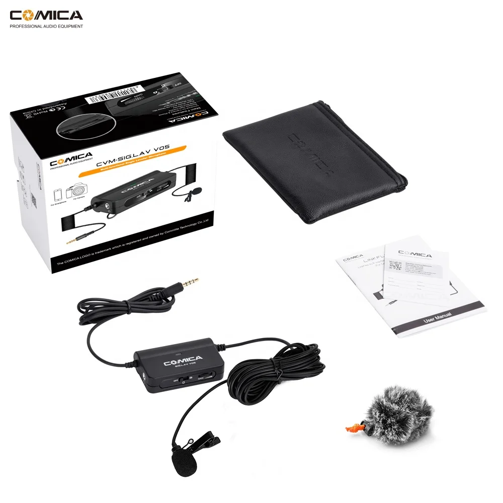 COMICA CVM-SIG LAV V05 Flexible Single Lavalier Microphone for itphone Camera Recording Microphone Studio Mic Recording mic
COMICA CVM-SIG LAV V05 Flexible Single Lavalier Microphone for itphone Camera Recording Microphone Studio Mic Recording mic