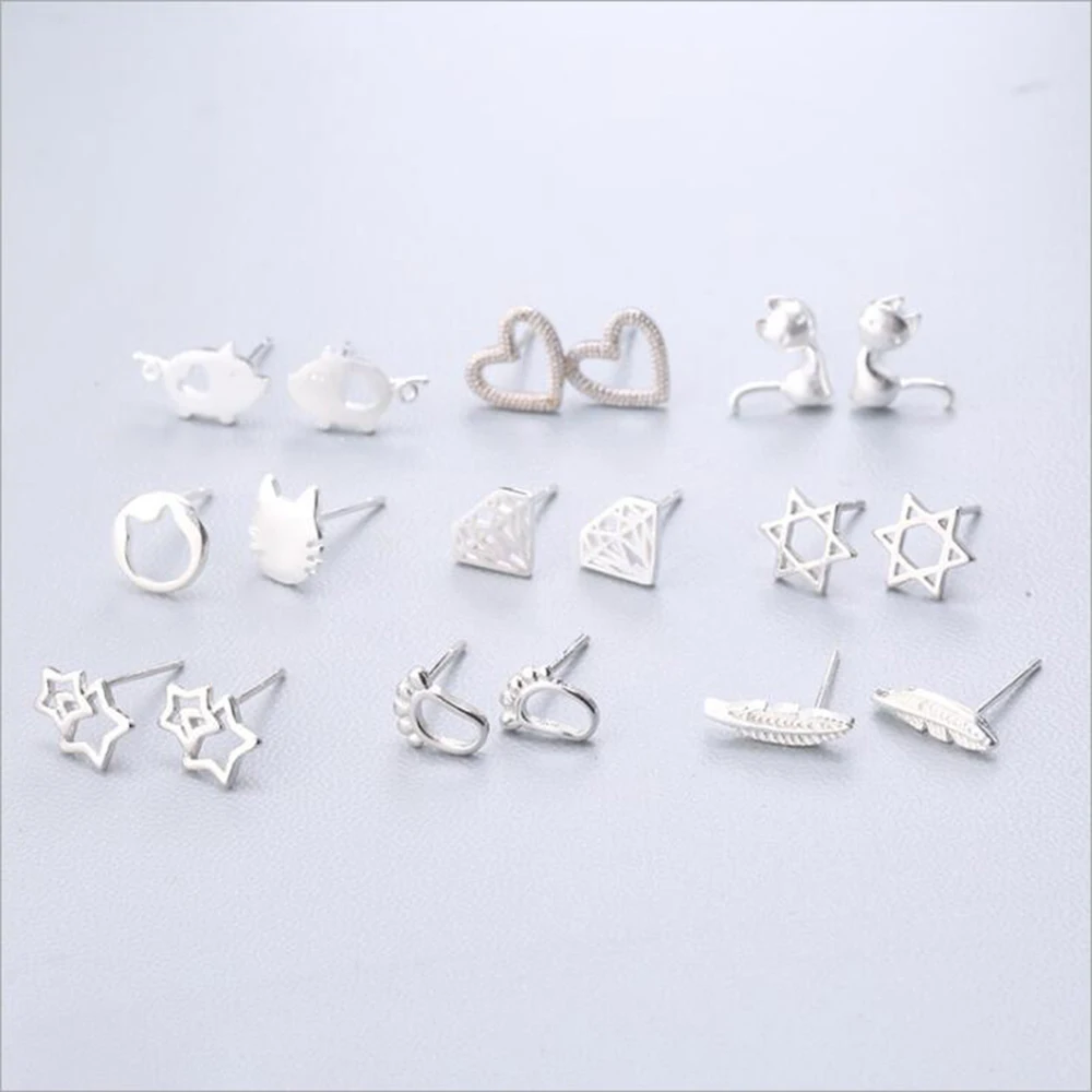 YAOLOGE 2021 New 925 Sterling Silver Cute Earrings Simple Fashion Geometric Earrings Unique Creative Female Jewelry
YAOLOGE 2021 New 925 Sterling Silver Cute Earrings Simple Fashion Geometric Earrings Unique Creative Female Jewelry