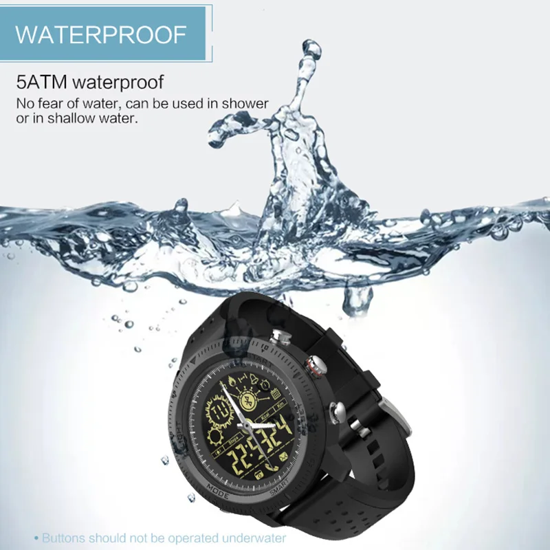 Оригинальные XGODY NX02 IP67 водонепроницаемые умные часы шагомер счетчик калорий для