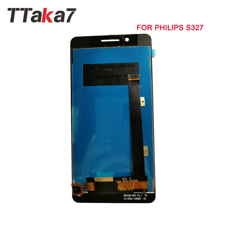 Для philips S327 ЖК экран стекло Переднее дигитайзер панель объектив сенсор гибкий