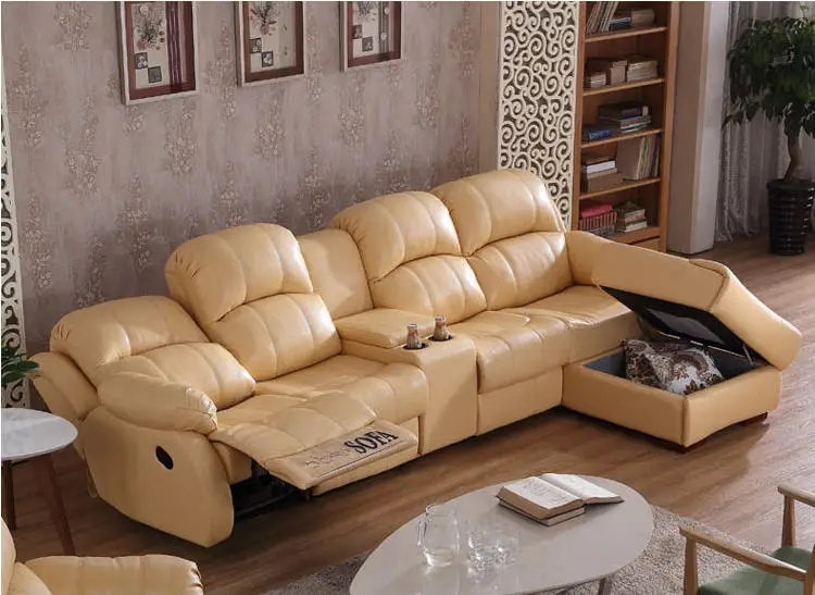 

Набор диванов для гостиной, угловое кресло, электрическое кресло, диваны из натуральной кожи с хранилищем, мебель для дома