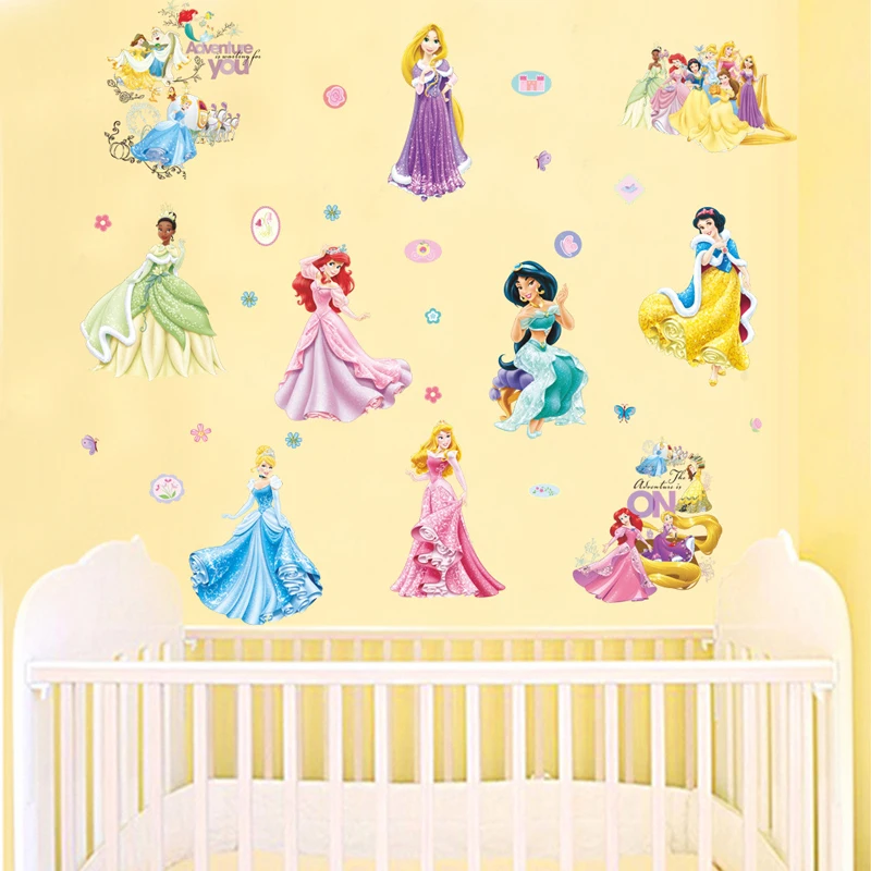 Cartoon princess wall stickers for baby room removable DIY kids nursery wall decals home decor
Cartoon princess wall stickers for baby room removable DIY kids nursery wall decals home decor