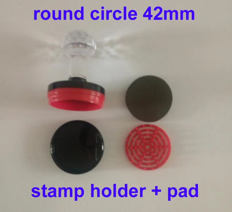 5Pcs 42mm Diameter Round Circle Stamp Shell Holder +Rubber Pad Photosensitive Portrait Flash Selfinking Stamping Making Seal
5Pcs 42mm Diameter Round Circle Stamp Shell Holder +Rubber Pad Photosensitive Portrait Flash Selfinking Stamping Making Seal