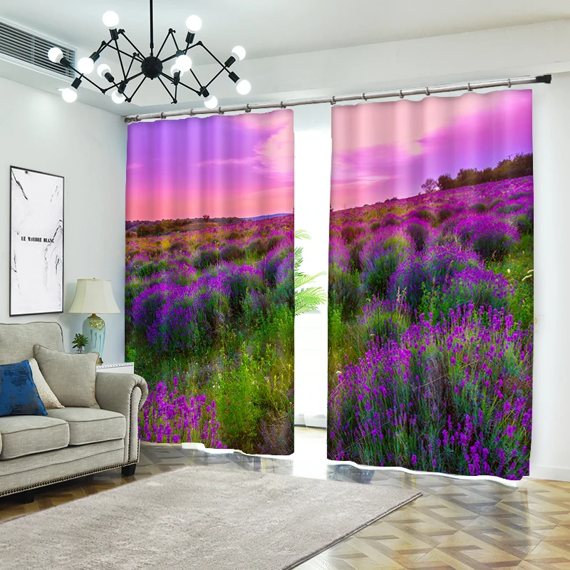 Purple Flowers In Sunset 3D Curtains for Living Room Window Treatments Modern Curtains Beding Room High-precision Shade
Purple Flowers In Sunset 3D Curtains for Living Room Window Treatments Modern Curtains Beding Room High-precision Shade