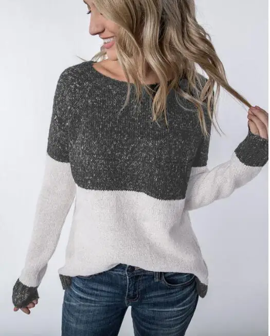 Autumn Winter Sexy Round Neck Featuring Color Matching Comfort T-shirt Casual Fashion Women Tops Long Sleeve Tee Women T-Shirt
Autumn Winter Sexy Round Neck Featuring Color Matching Comfort T-shirt Casual Fashion Women Tops Long Sleeve Tee Women T-Shirt
