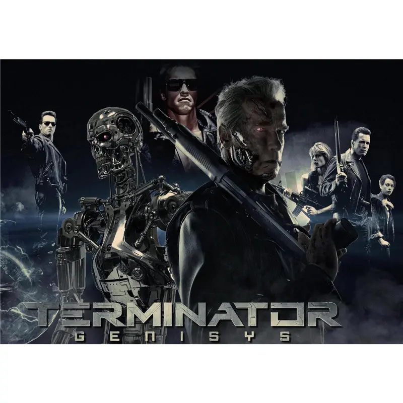 Декор для дома Terminator Genisys Постер из крафт фильма наклейки на стену|wall sticker|home