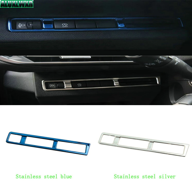Matte Head Lamp Light Switch Covers Headligt Control Protective Trim Car Stainless Steel Car-styling 2016 2017 for Peugeot 4008
Matte Head Lamp Light Switch Covers Headligt Control Protective Trim Car Stainless Steel Car-styling 2016 2017 for Peugeot 4008
