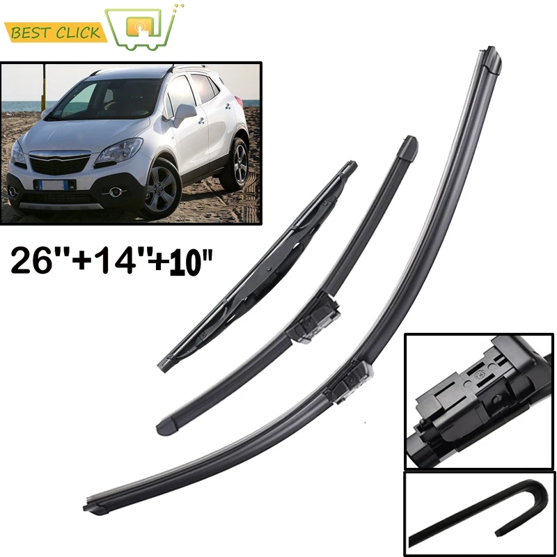 Misima 26" 14" 10" Front Rear Windshield Windscreen Wiper Blades For Opel Mokka Chevrolet Trax 2012 2013 2014 2015 2016 2017
Misima 26" 14" 10" Front Rear Windshield Windscreen Wiper Blades For Opel Mokka Chevrolet Trax 2012 2013 2014 2015 2016 2017
