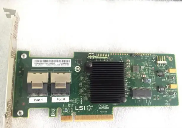 SAS 9220-8I Used 8 Port SFF8087 PCI-E 2.0 X8 6Gb/s Card RAID0.1.10.JBOD
