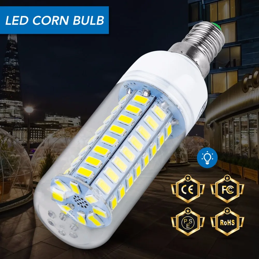 E14 LED Bulb Corn Lamp E27 LED light 220V Ampoule Led 3W lampada 5730 SMD 24 36 48 56 69 72leds Candle Light Bulb 5W Chandelier
E14 LED Bulb Corn Lamp E27 LED light 220V Ampoule Led 3W lampada 5730 SMD 24 36 48 56 69 72leds Candle Light Bulb 5W Chandelier