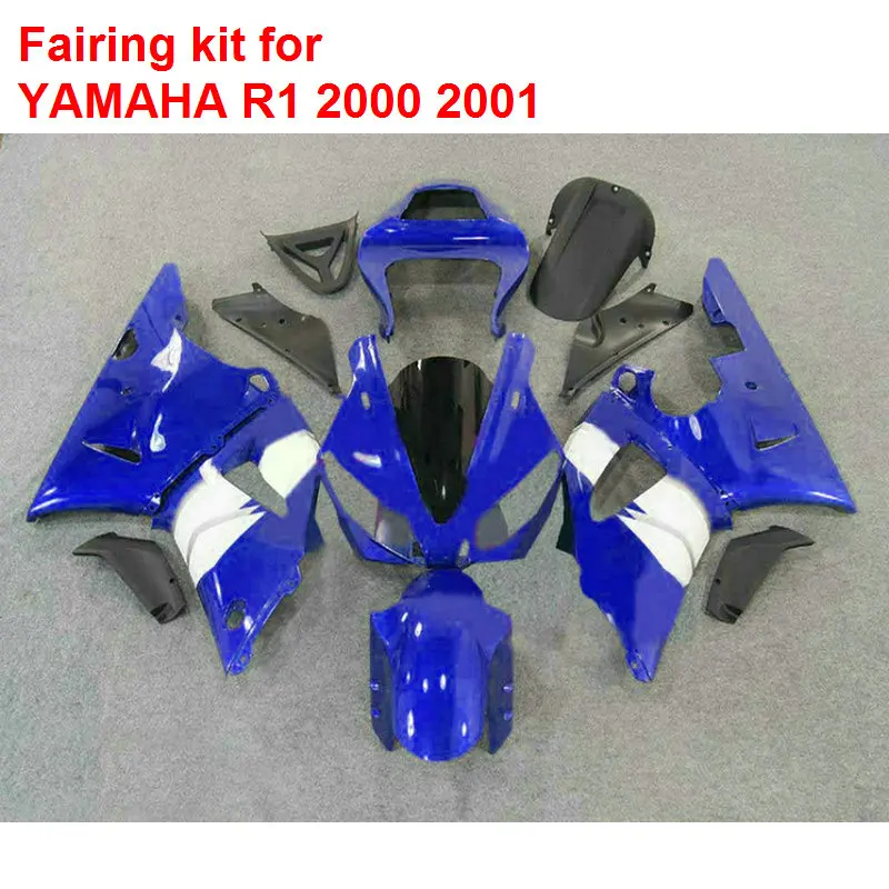Bodywork fairings for YAMAHA YZF R1 00 01 blue black Injection mold fairing kit R1 2000 2001 MM28
Bodywork fairings for YAMAHA YZF R1 00 01 blue black Injection mold fairing kit R1 2000 2001 MM28
