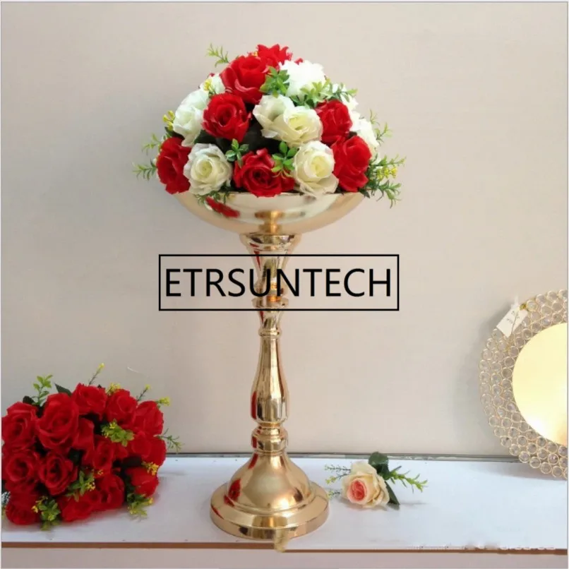 10pcs/lot Golden flower rack height 52 cm wedding table centerpieces event party flower road lead home vase decoration
10pcs/lot Golden flower rack height 52 cm wedding table centerpieces event party flower road lead home vase decoration