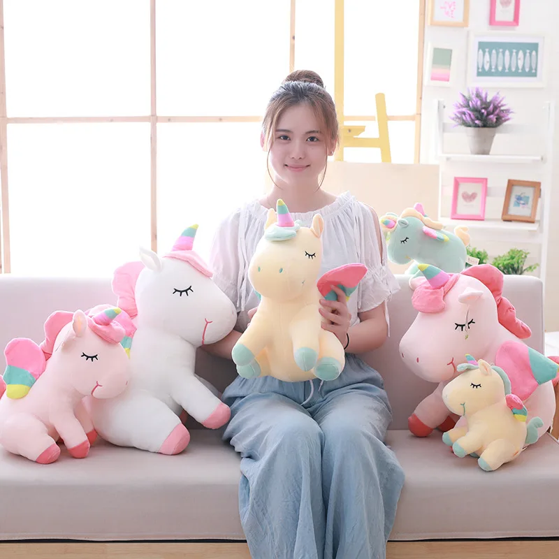 25cm 40cm 55cm lovely unicorn plush toy pink fly horse with rainbow wings baby kids appease doll birthday gift for little girl
25cm 40cm 55cm lovely unicorn plush toy pink fly horse with rainbow wings baby kids appease doll birthday gift for little girl