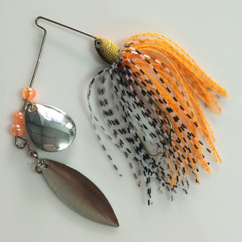 20g Spinner bait Black Large Mouth Bass Fish Metal Bait Sequin Beard Pike Fishing Tackle Rubber Jig Soft Lure
20g Spinner bait Black Large Mouth Bass Fish Metal Bait Sequin Beard Pike Fishing Tackle Rubber Jig Soft Lure