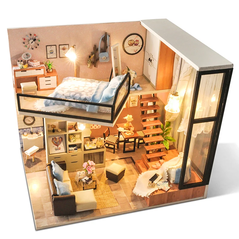 CUTEBEE DIY Doll House Wooden Doll Houses Miniature dollhouse Furniture Kit Toys for children Christmas Gift TD16
CUTEBEE DIY Doll House Wooden Doll Houses Miniature dollhouse Furniture Kit Toys for children Christmas Gift TD16