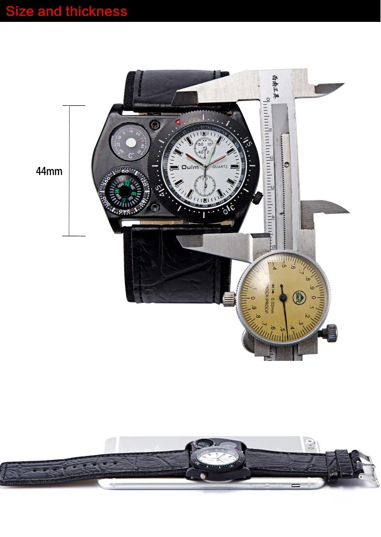 Oulm Men's Multifunction Clasual Wrist Watch 4094 Compass Thermometer Leather Pu Band Outdoor Quartz Watch Free Shipping
Oulm Men's Multifunction Clasual Wrist Watch 4094 Compass Thermometer Leather Pu Band Outdoor Quartz Watch Free Shipping