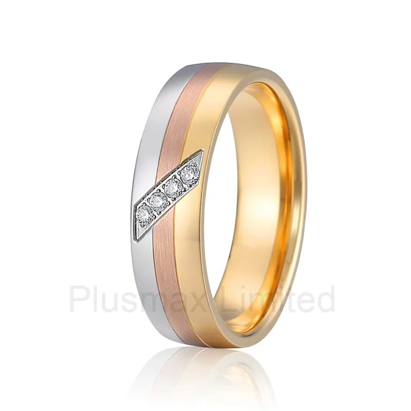 Anel de Casamento fast delivery three color matching womens promise wedding rings for couples
Anel de Casamento fast delivery three color matching womens promise wedding rings for couples