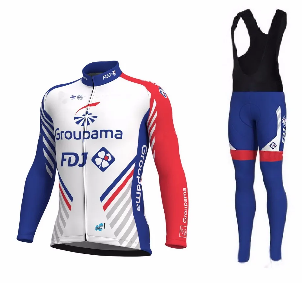 SPRING SUMMER GROUPAMA FDJ 2018 TEAM Men's Cycling Jersey Long Sleeve Bicycle Clothing With Bib PANTS Ropa Ciclismo
SPRING SUMMER GROUPAMA FDJ 2018 TEAM Men's Cycling Jersey Long Sleeve Bicycle Clothing With Bib PANTS Ropa Ciclismo
