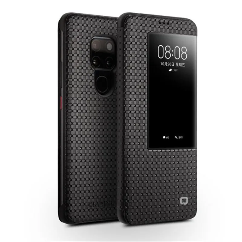 QIALINO Smart Cover for Huawei Mate 20 Pro Case Grid Texture View Window Genuine Leather Stand Case for Huawei Mate 20 Mate20
QIALINO Smart Cover for Huawei Mate 20 Pro Case Grid Texture View Window Genuine Leather Stand Case for Huawei Mate 20 Mate20