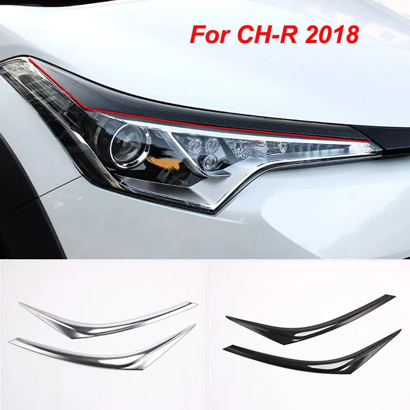 For Toyota For CH-R 2018 2017 Car Exterior Accessories 2pcs ABS Chrome/Carbon fiber Headlight Lamp Cover Eyebrow Trim Cover
For Toyota For CH-R 2018 2017 Car Exterior Accessories 2pcs ABS Chrome/Carbon fiber Headlight Lamp Cover Eyebrow Trim Cover