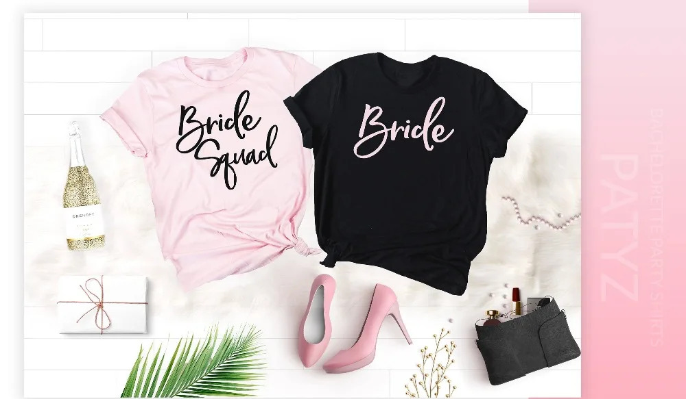 Отряд "невеста" футболка девичник Цитата camisetas эстетическое Графический