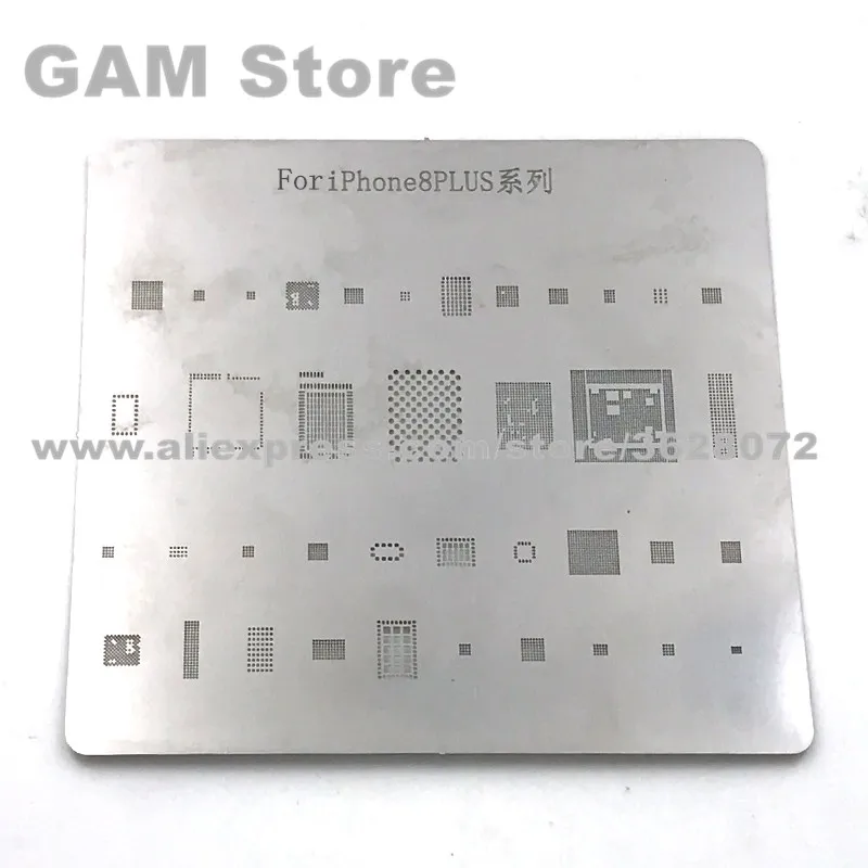 Трафарет BGA для iPhone 8 Plus P ЦП ОЗУ питание аудио Wi Fi сенсорный IC реболлинговый штифт