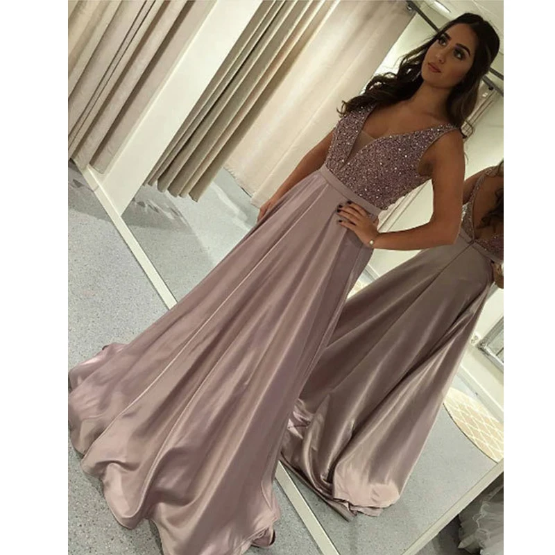 Long evening dresses 2019 elegant prom dress low v neck satin women pageant gown formal party dress vestidos de fiesta
Long evening dresses 2019 elegant prom dress low v neck satin women pageant gown formal party dress vestidos de fiesta