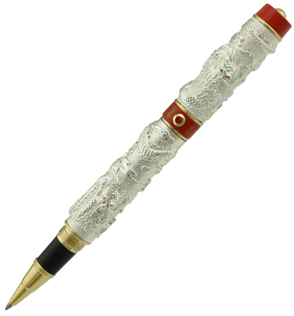 Винтажная Роскошная Шариковая ручка Jinhao с двумя искусственными жемчужинами, серебристая и Красная Металлическая резьба тиснение тяжелая р...
Винтажная Роскошная Шариковая ручка Jinhao с двумя искусственными жемчужинами, серебристая и Красная Металлическая резьба тиснение тяжелая р...
