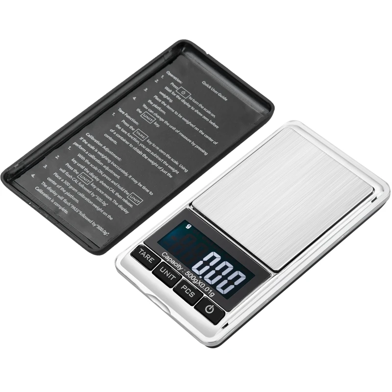 Electronic Jewelry Scale Balance Gram Scale 0.01 / 0.1g Accuracy for Gold Precision Mini Pocket LCD Scale Kitchen Weight Scales
Electronic Jewelry Scale Balance Gram Scale 0.01 / 0.1g Accuracy for Gold Precision Mini Pocket LCD Scale Kitchen Weight Scales