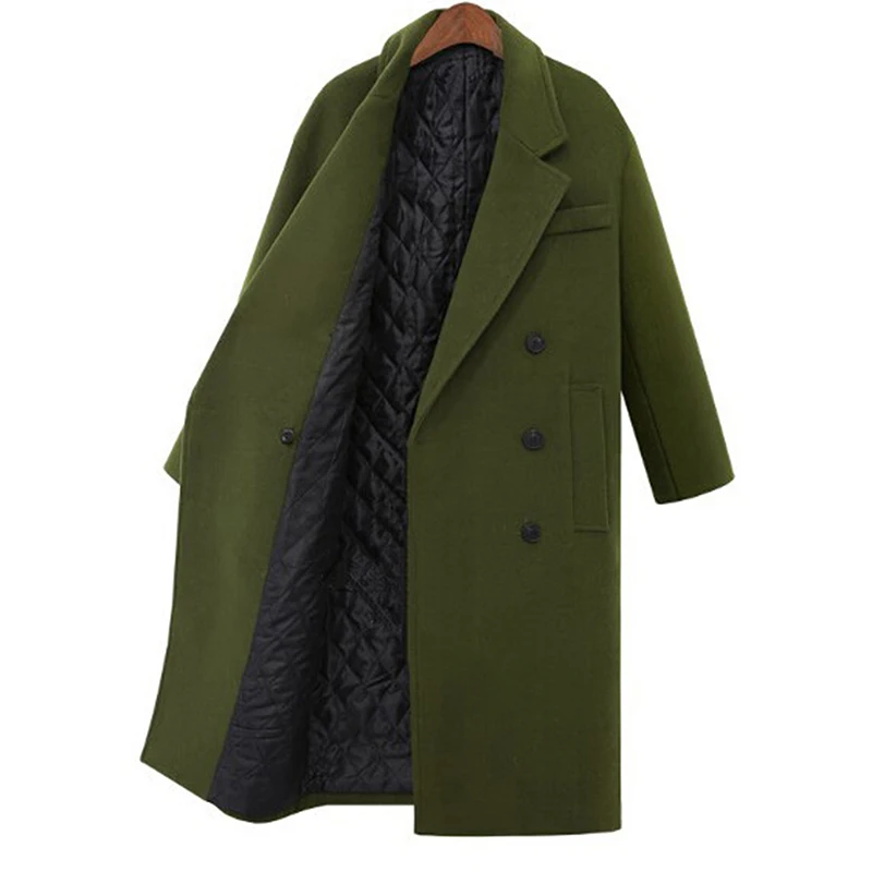 Womens Large Size Loose Woolen Coats 2019 Autumn Winter Thicken Warm Wool Jacket Coats Female Long Wool Overcoat Womens Clothing
Womens Large Size Loose Woolen Coats 2019 Autumn Winter Thicken Warm Wool Jacket Coats Female Long Wool Overcoat Womens Clothing