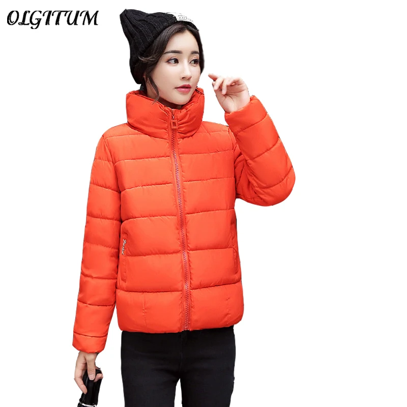 Women winter short coat 2018 New Korean stand collar small jacket fashion outwear solid color feather cotton bread overcoat
Women winter short coat 2018 New Korean stand collar small jacket fashion outwear solid color feather cotton bread overcoat