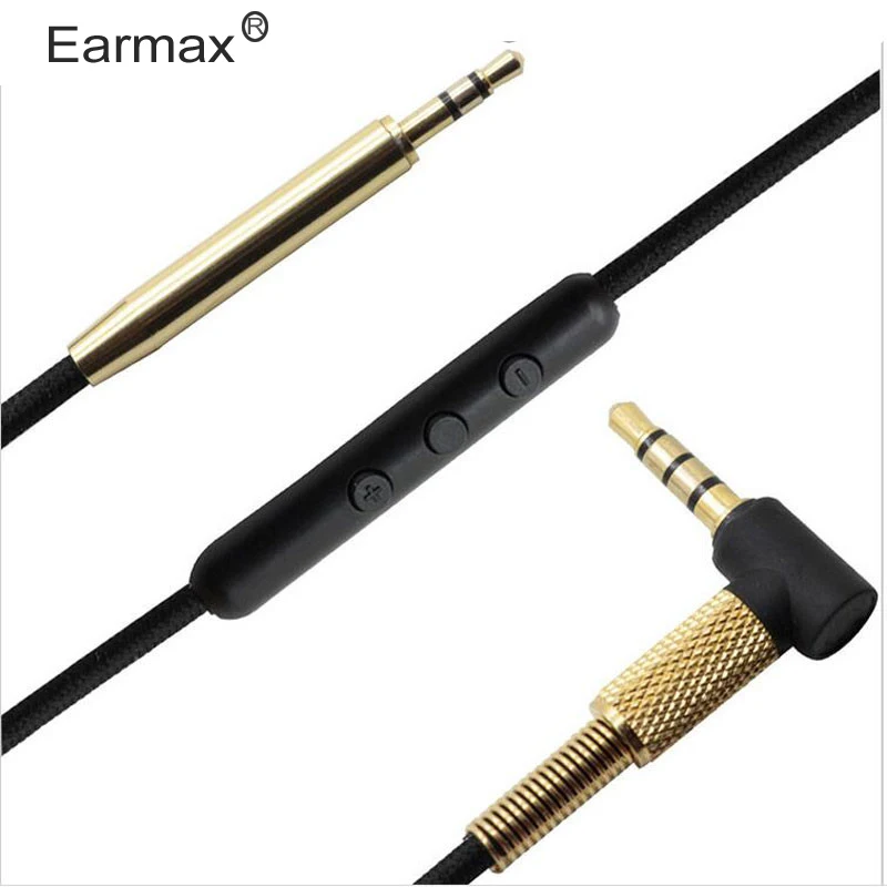 Earmax for Bose QC25 QC35 OE2i Hifi Audio Cable for SoundTrue fone de ouvido Headphones Cords Volume Control for iPhone Android
Earmax for Bose QC25 QC35 OE2i Hifi Audio Cable for SoundTrue fone de ouvido Headphones Cords Volume Control for iPhone Android