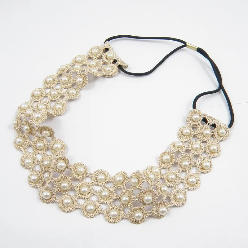 Elegant sweet girl pearl crystal lace hair band hollow rhinestone wide elastic headband wraps head hair accessories headwear L34
Elegant sweet girl pearl crystal lace hair band hollow rhinestone wide elastic headband wraps head hair accessories headwear L34