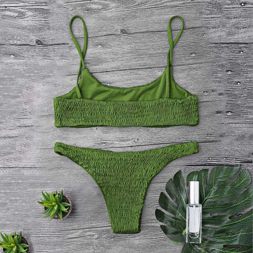 ZAFUL Bikini Top and Bottoms Women Swimsuit Swimwear Halter Push Up Beach Bathing Suits 2018 | Женская одежда