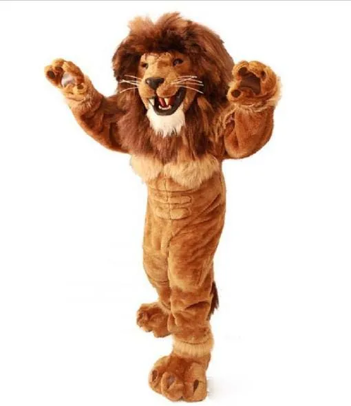 Friendly Lion Mascot Costume Adult Size Wild Animal Male Lion King Carnival Party Mascotte Fit Suit Kit EMS
Friendly Lion Mascot Costume Adult Size Wild Animal Male Lion King Carnival Party Mascotte Fit Suit Kit EMS