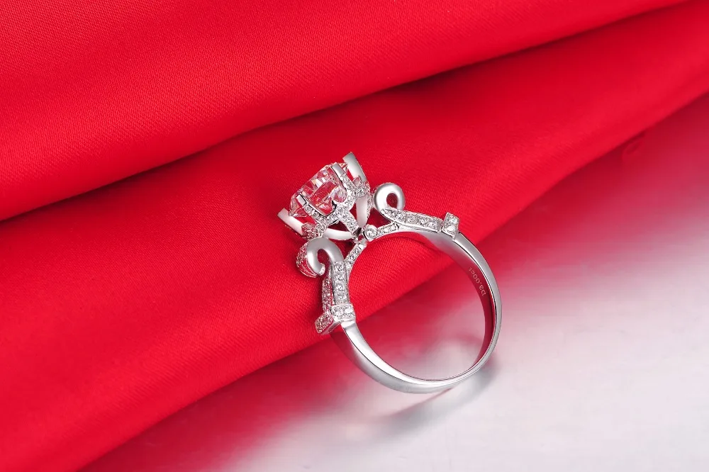 Gorgeous Moissanite Diamond Ring Test Positive 4Ct Genuine 18K White Gold Engagement Big Diamond Ring Moissanite Jewelry 18K
Gorgeous Moissanite Diamond Ring Test Positive 4Ct Genuine 18K White Gold Engagement Big Diamond Ring Moissanite Jewelry 18K