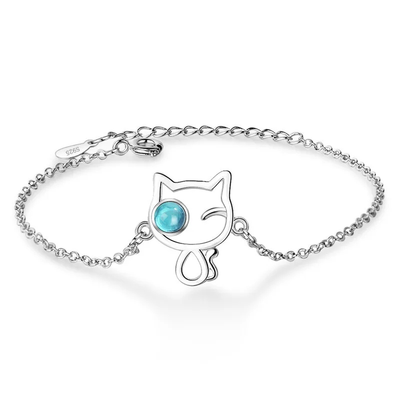 Everoyal Top Quality 925 Sterling Silver Bracelets Women Jewelry Trendy Crystal Cat Bracelets For Girls Accessories Female Bijou
Everoyal Top Quality 925 Sterling Silver Bracelets Women Jewelry Trendy Crystal Cat Bracelets For Girls Accessories Female Bijou