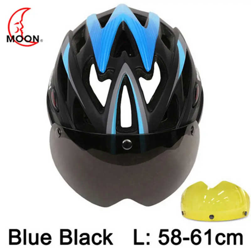 MOON Cycling Helmet With Magnetic Goggles MTB Road Mountain Bicycle Riding Helmet In-mold Lens Bike Protective Helmet
MOON Cycling Helmet With Magnetic Goggles MTB Road Mountain Bicycle Riding Helmet In-mold Lens Bike Protective Helmet