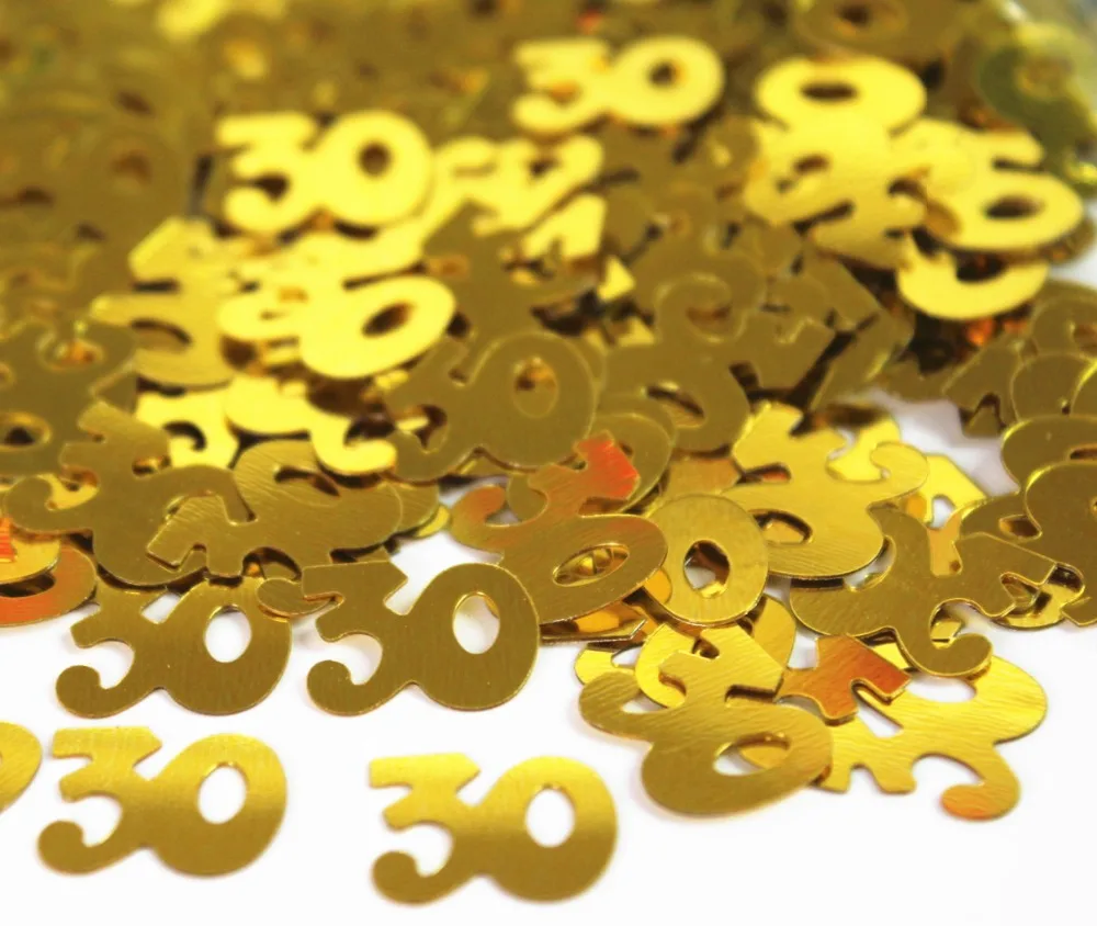 50g Gold 30 Thirty Confetti Foil Sprinkles Happy 30th Birthday anniversary party table scatter decoration
50g Gold 30 Thirty Confetti Foil Sprinkles Happy 30th Birthday anniversary party table scatter decoration