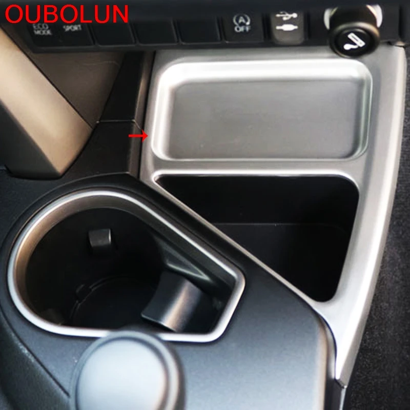 OUBOLUN для Toyota Rav4 RAV 4 2016 LHD Передняя средняя панель коробка хранения декоративная