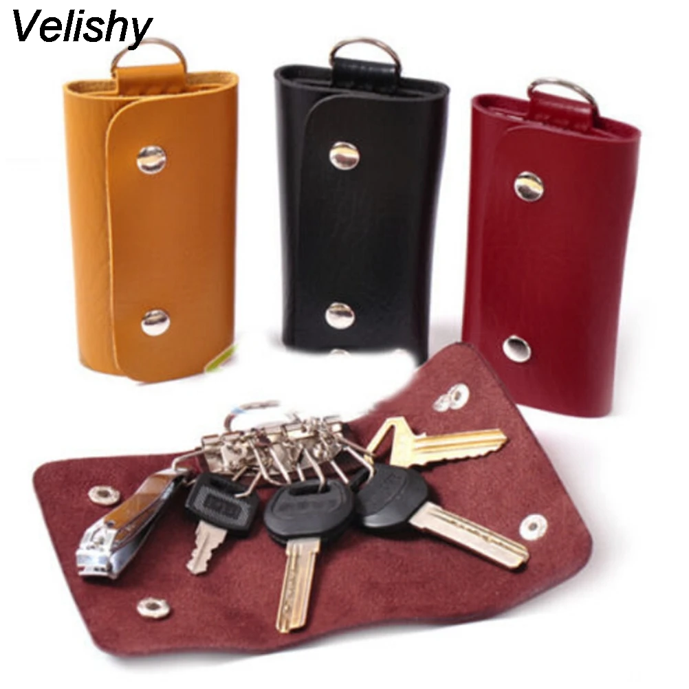 Velishy 1PCS New High Quality Fashion Style Solid Key Wallets Bag Unisex Mini PU Leather Car Housekeeper Holders
Velishy 1PCS New High Quality Fashion Style Solid Key Wallets Bag Unisex Mini PU Leather Car Housekeeper Holders