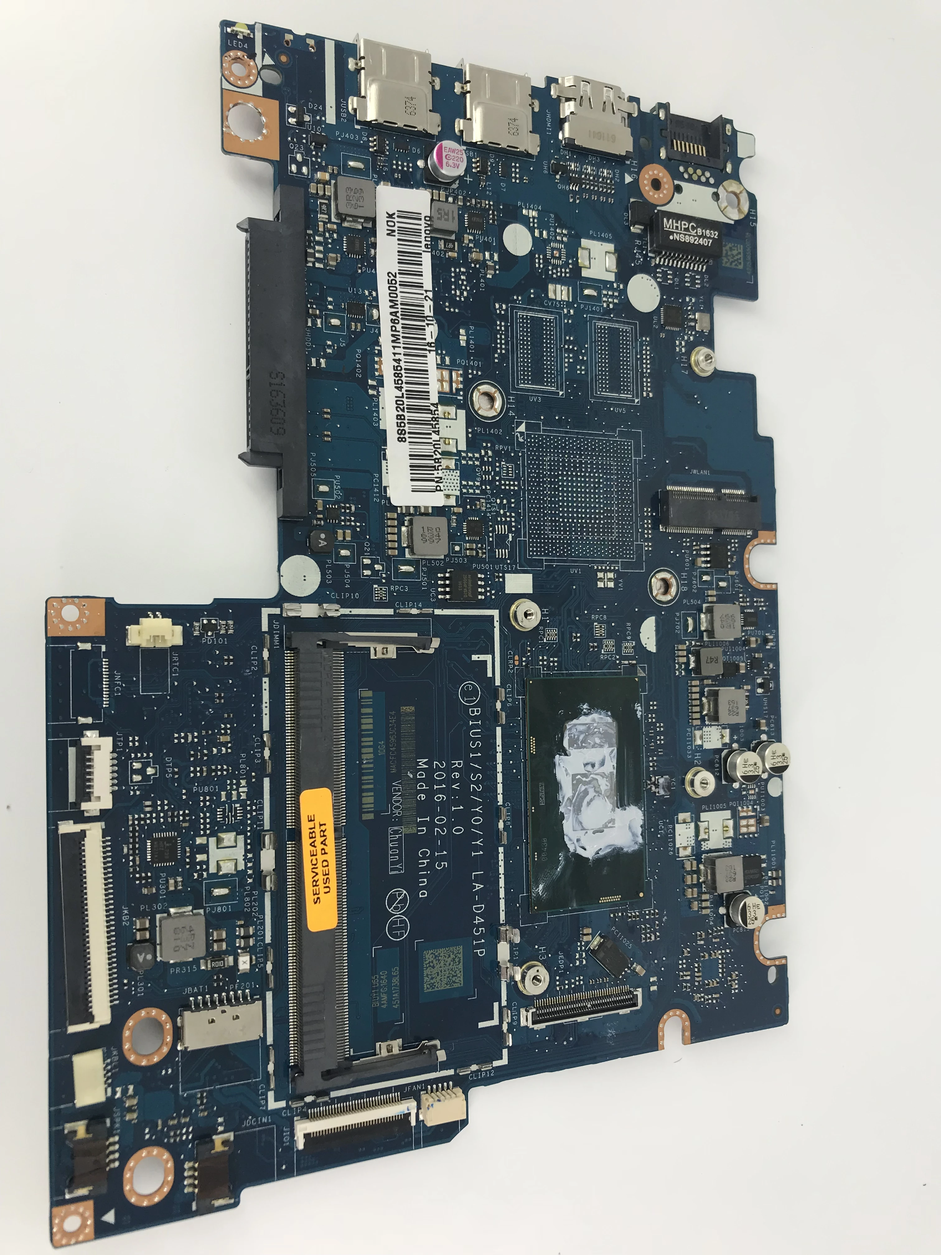 Для Lenovo YOGA 510 14ISK FLEX 4 1470 материнская плата для ноутбука 5B20L46044 LA D451P DDR4 с