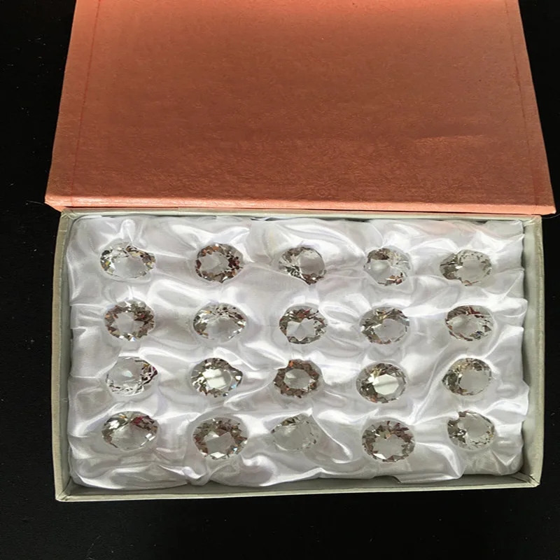 Clear 20mm 20pcs/set With Pink Box Crystal Rhinestone Diamond Cut Jewelry Crafts Paperweight Home Decor Wedding Party Supplies
Clear 20mm 20pcs/set With Pink Box Crystal Rhinestone Diamond Cut Jewelry Crafts Paperweight Home Decor Wedding Party Supplies