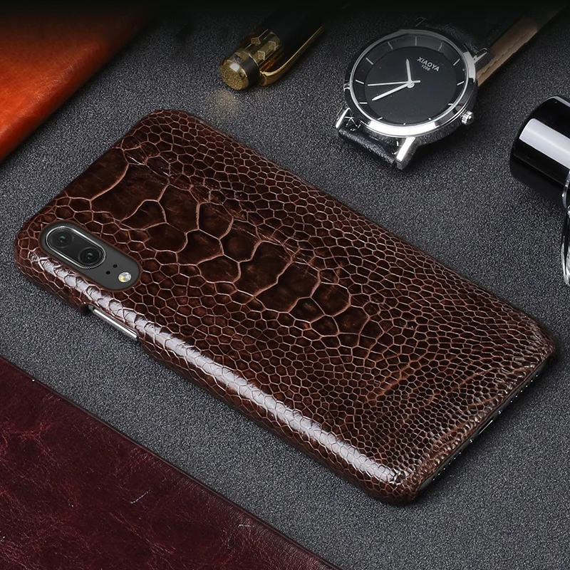 JUNDONG Luxury leather phone case for Huawei P20 ostrich foot skin phone case fashion mobile phone protection back shell
JUNDONG Luxury leather phone case for Huawei P20 ostrich foot skin phone case fashion mobile phone protection back shell