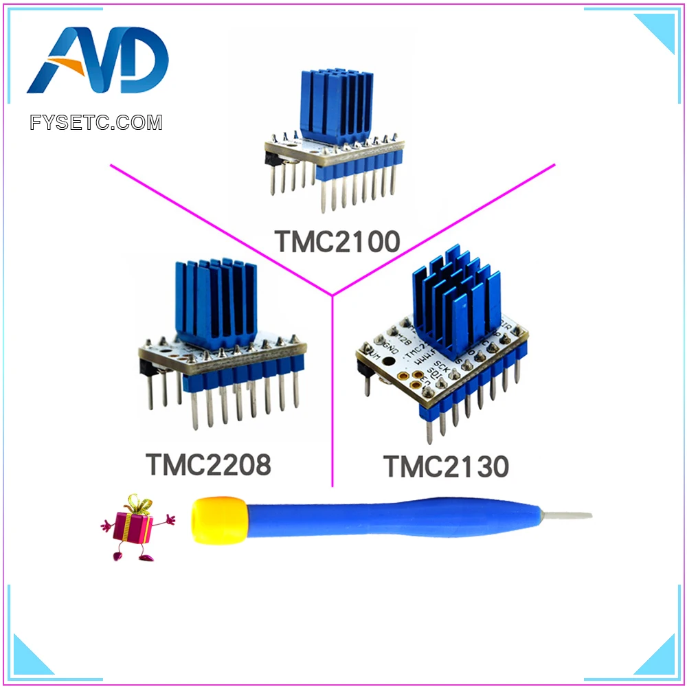 Шаговый двигатель TMC2100 V1.3 TMC2130 V1.0 TMC2208 V1.2 Тихая стабильность и защита|stepstick