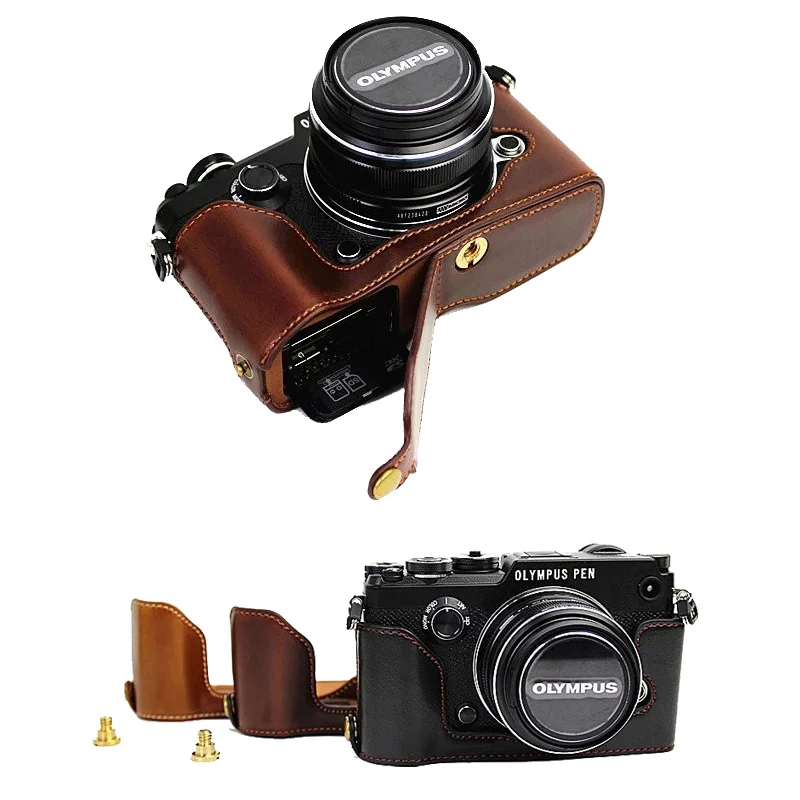 Новый чехол для камеры из искусственной кожи, получехол для ручки Olympus-F Pen F, сумка для камеры, дизайн с аккумулятором на вынос
Новый чехол для камеры из искусственной кожи, получехол для ручки Olympus-F Pen F, сумка для камеры, дизайн с аккумулятором на вынос