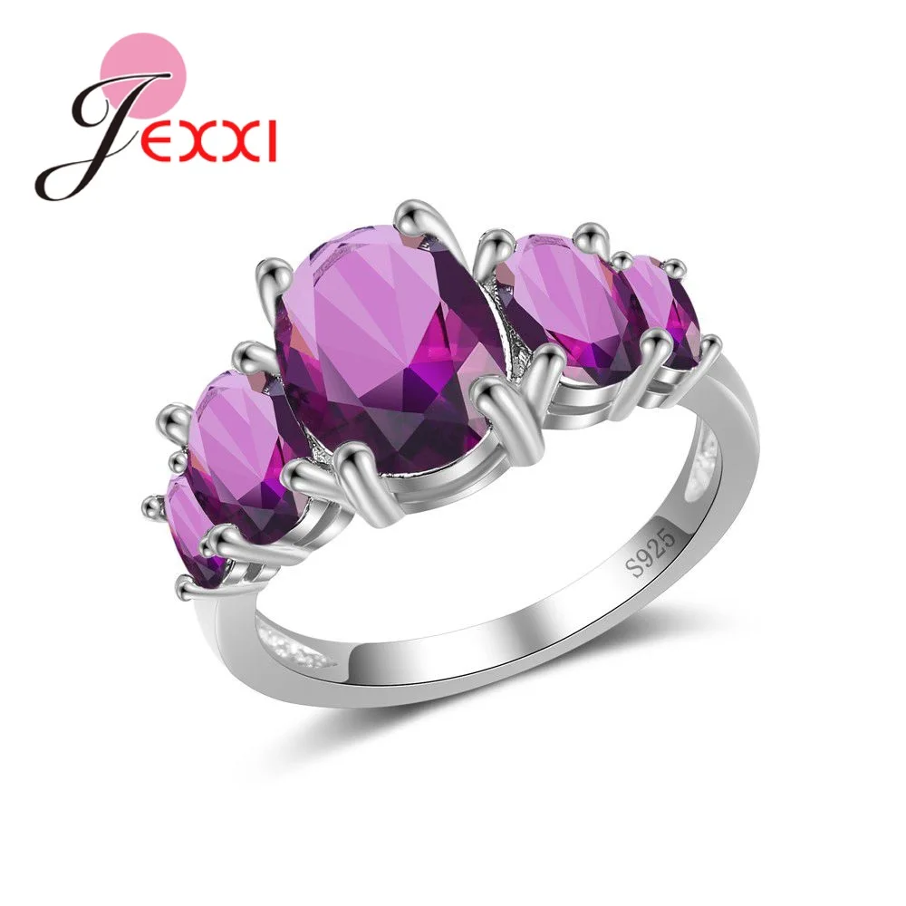 Big Purple CZ Crystal Wedding Rings For Women Silver Cubic Zirconia Band Ring Punk Party Jewelry For Women As Love Gift
Big Purple CZ Crystal Wedding Rings For Women Silver Cubic Zirconia Band Ring Punk Party Jewelry For Women As Love Gift