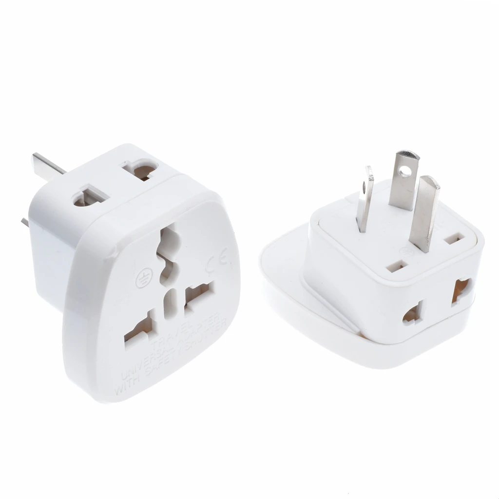 Black/White 1-turn-2 travel adaptor plug with security door Universal socket multi-country convertor for Australia New Zealand
Black/White 1-turn-2 travel adaptor plug with security door Universal socket multi-country convertor for Australia New Zealand